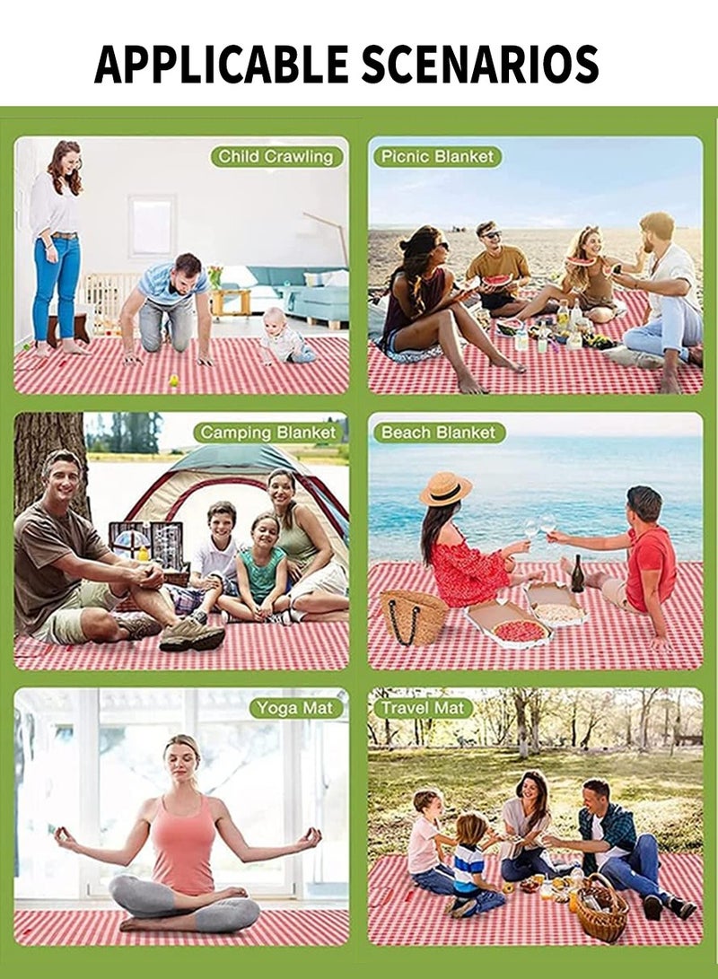 Beirui Folding waterproof outdoor picnic mat, Oxford cloth picnic mat, suitable for beach, lawn, daily outdoor picnic, wild camping 150cmx200cm  - Image 5