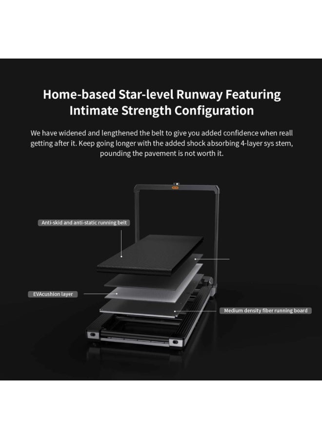 KINGSMITH WALKINGPAD KINGSMITH MX16 Double-Fold Treadmill (16KM/H) 2 in 1 Foldable Walking pad for Home Use Running Machine Fitness Exercise Gym Support APP LED Display, Pre-Installed - Image 5