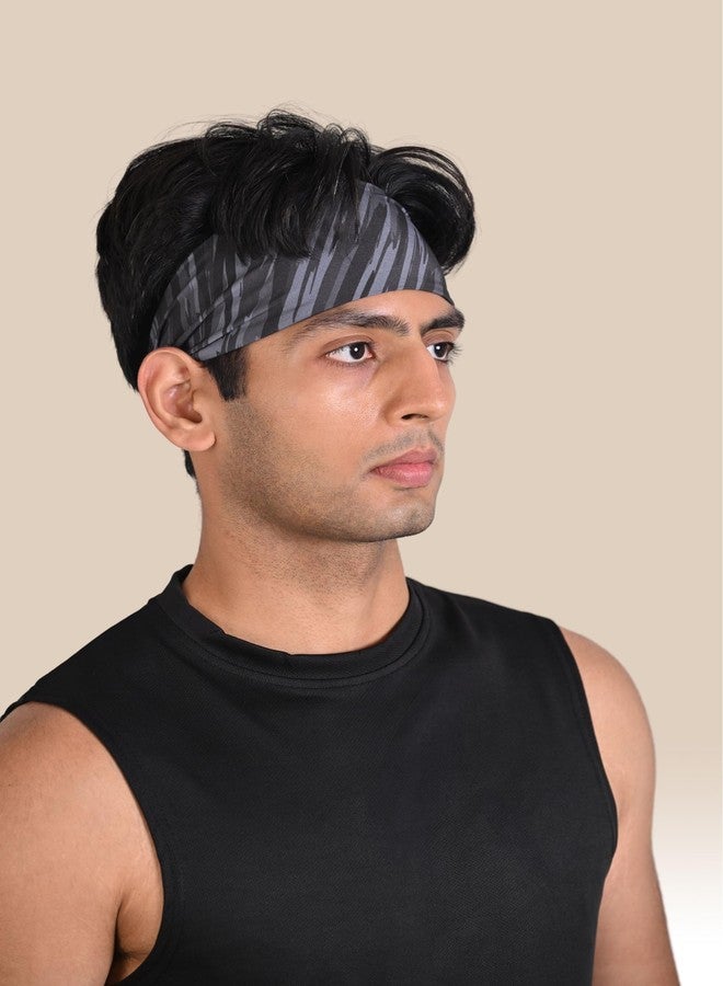 Endurace Running Headband for Men, Breathable Non-Slip Design for Running, Runs and Long Hair (Black) - Image 5