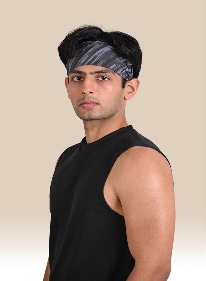 Endurace Running Headband for Men, Breathable Non-Slip Design for Running, Runs and Long Hair (Black) - Image 3