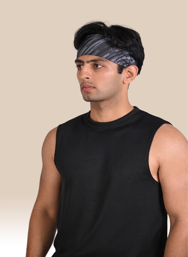 Endurace Running Headband for Men, Breathable Non-Slip Design for Running, Runs and Long Hair (Black) - Image 4