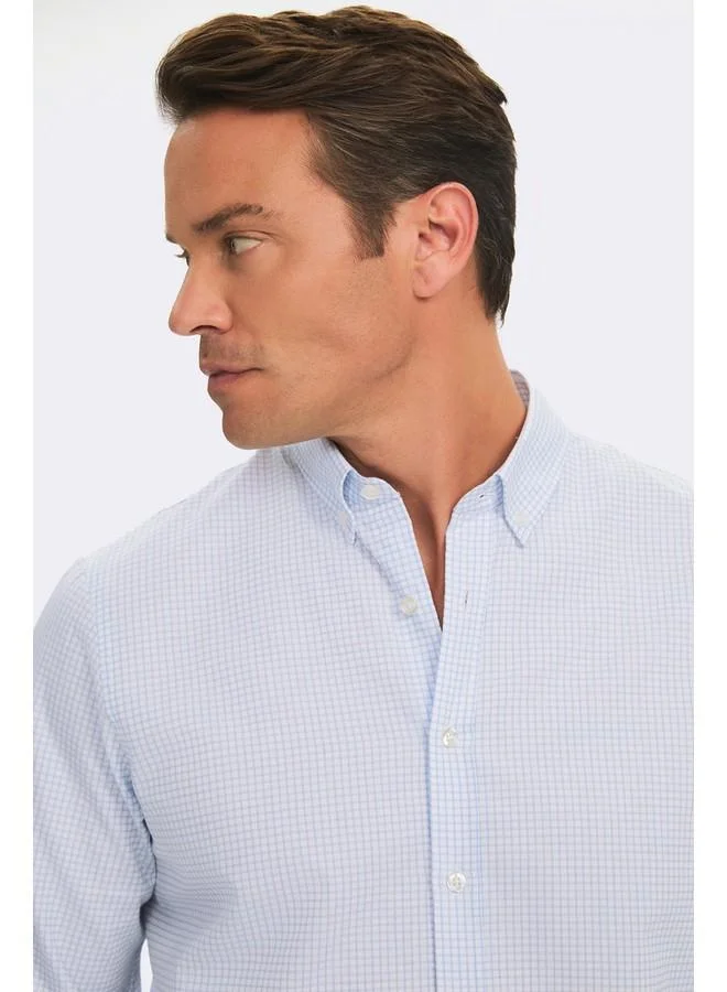 JUNE June Exclusive Men's Regular Fit Checkered Shirt