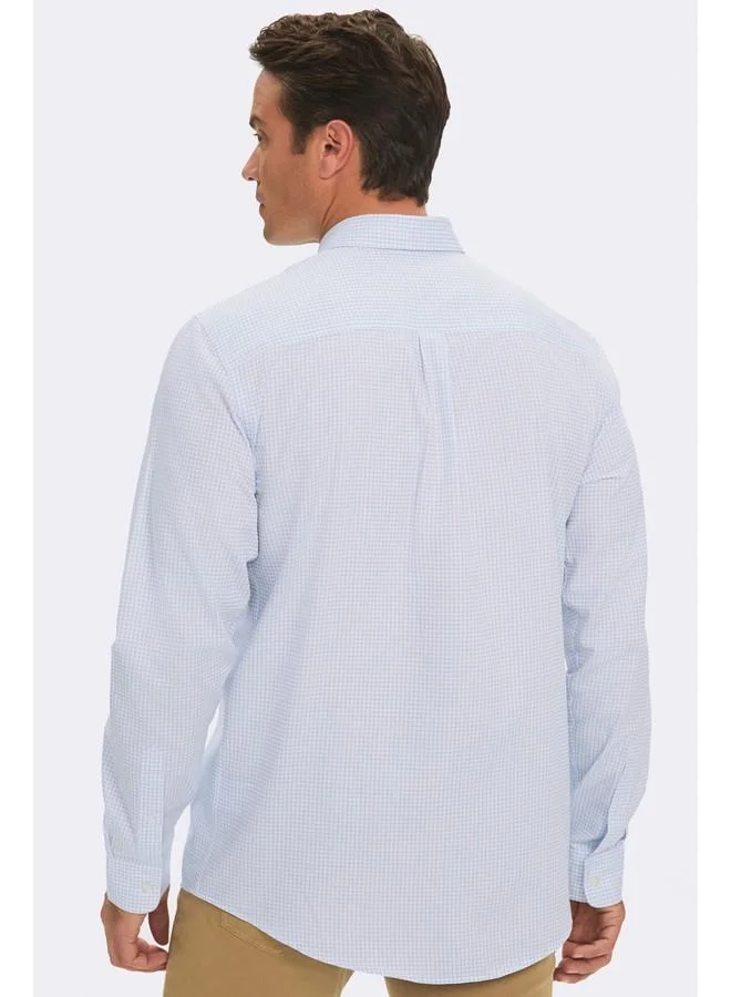 JUNE June Exclusive Men's Regular Fit Checkered Shirt