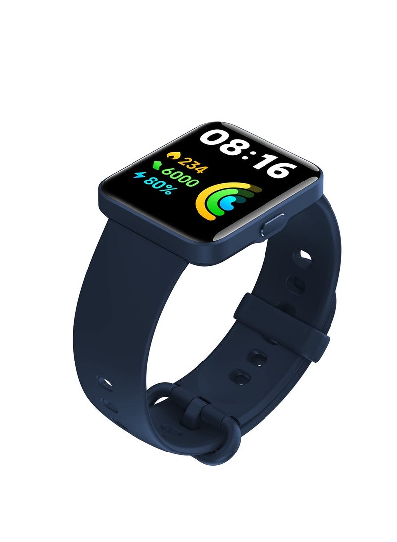 Watch Bands Compatible with Redmi Watch 2 Adjustable Silicone Wristband Quick Release Strap Sport Replacement Band (Blue) - Image 5