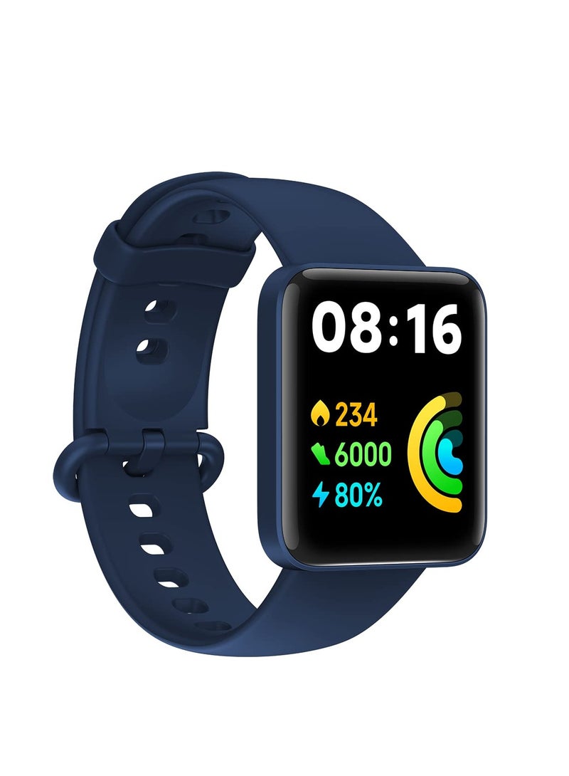 Watch Bands Compatible with Redmi Watch 2 Adjustable Silicone Wristband Quick Release Strap Sport Replacement Band (Blue) - Image 2