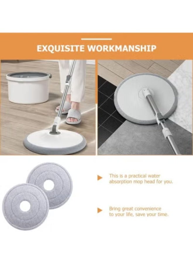 KIIUMI Mop Replacement Heads – Compatible with Most Spin Mops, Machine Washable, High Absorption Microfiber Pads, 4-Pack - Image 2