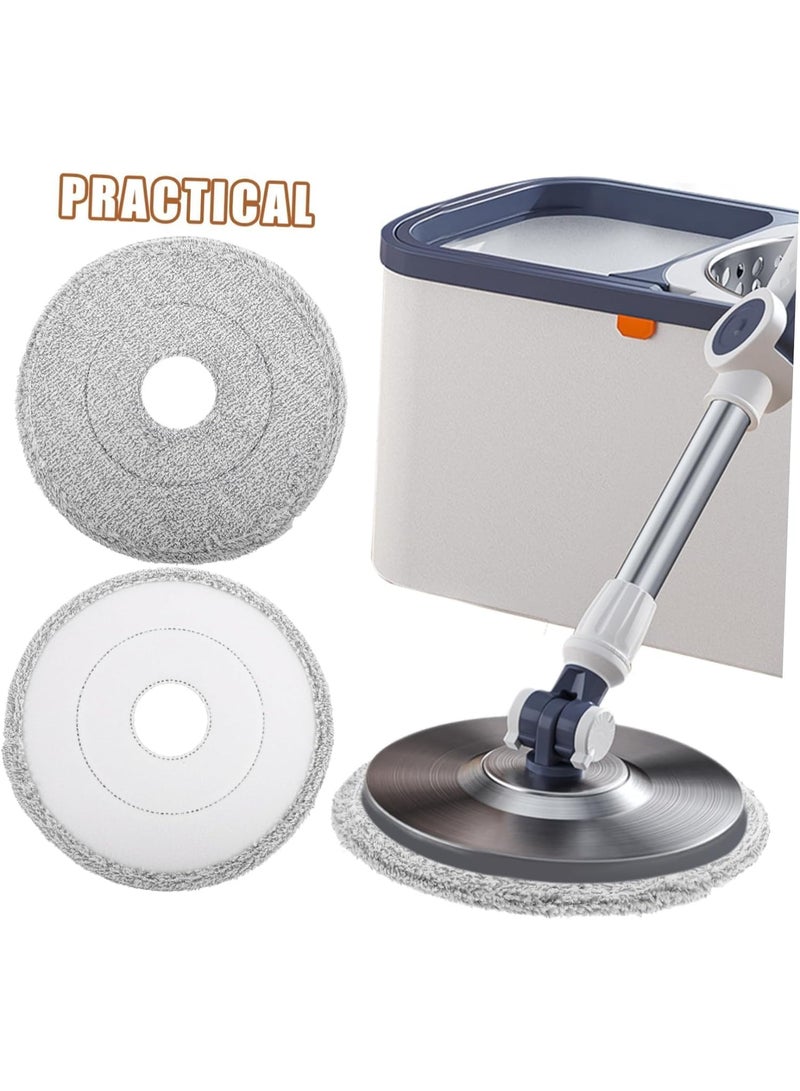 KIIUMI Mop Replacement Heads – Compatible with Most Spin Mops, Machine Washable, High Absorption Microfiber Pads, 4-Pack - Image 5