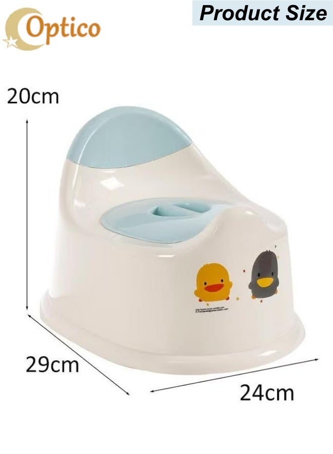 Optico Baby Potty Seat Anti-Slip Function Baby Potty, Potty Trainer with Lid, Toddler Potty Seat Toddler Kids Potty Chair with Back Support, Portable Kids' Travel Potty Toilet Indoor & Outdoor for 1-3 Years Old Babies - Image 2