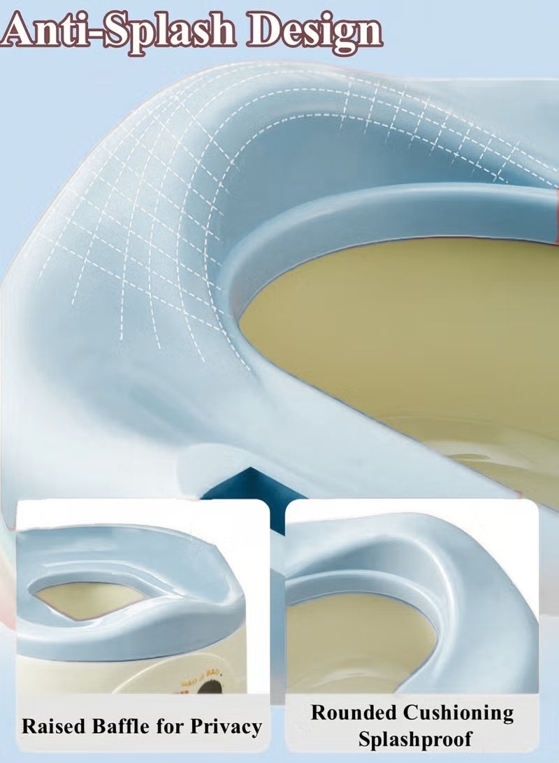 Optico Baby Potty Seat Anti-Slip Function Baby Potty, Potty Trainer with Lid, Toddler Potty Seat Toddler Kids Potty Chair with Back Support, Portable Kids' Travel Potty Toilet Indoor & Outdoor for 1-3 Years Old Babies - Image 5