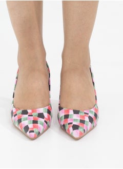 LAMARAPARIS Banu 7cm heel multi colored pointy court pink  - Image 3