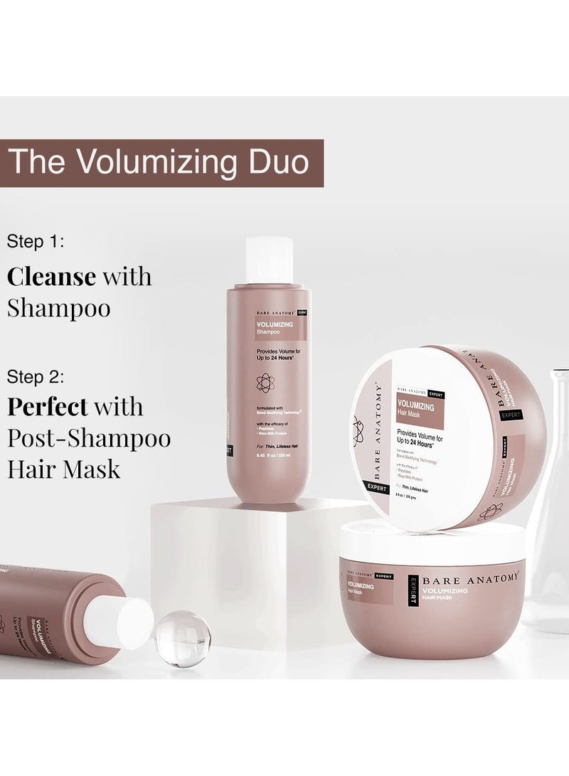 BARE ANATOMY Bare Anatomy Volumizing Shampoo Voluminous Hair Upto 24 Hours Powered By Peptides and Rich Milk Protein Strong and Bouncy Hair Volume Shampoo For Thin and Flat Hair For Unisex 250ml  - Image 3
