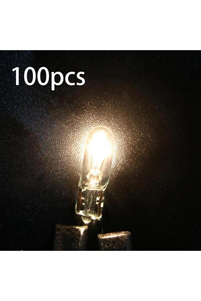ريحني مصباح زجاجي T5 100x مصابيح السيارة مصابيح أمامية مصباح لوحة عدادات السيارة ضوء فرامل 1.2W 12... - Image 2