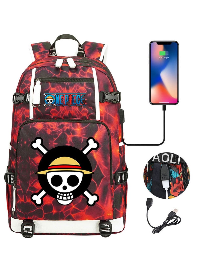Printed Youth Large Capacity Men's and Women's Shoulders