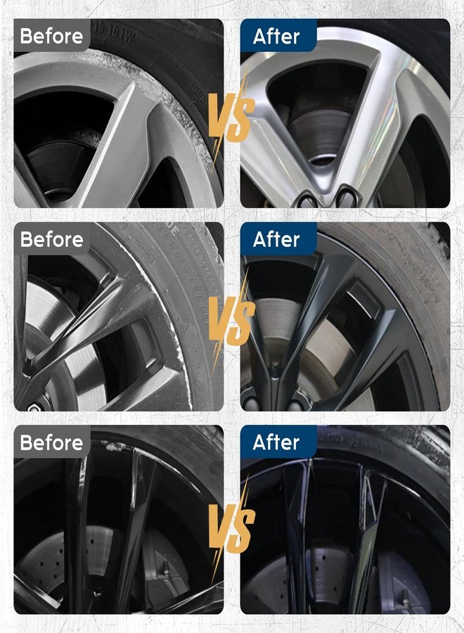Boncart Wheel Scratch Repair Kit, Rim Touch Up Paint, Rim Paint Wheel Paint Pen, Silver Rim Repair Kit for Curb Rash, Metal Paint for Car Wheel Scratch Quick Repair（Silver） - Image 4