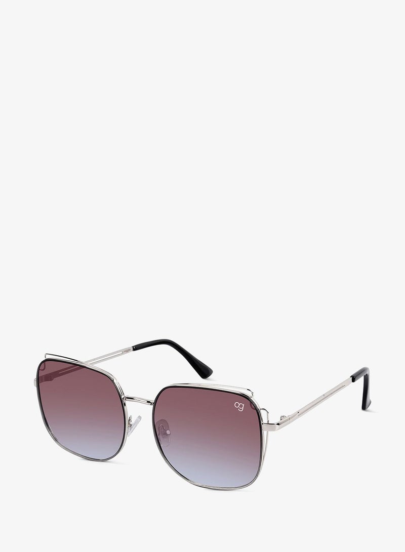 Woggles Latest & Stylish UV Protected Gradient Purple Square Sunglasses for Men & Women - Image 1