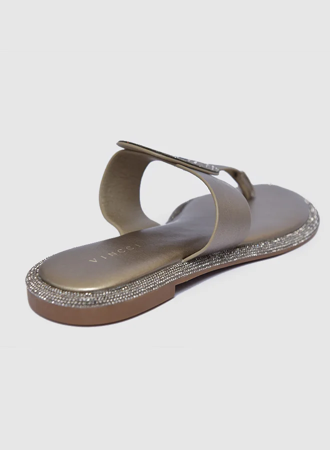 Vincci One Strap Low Heel Sandals