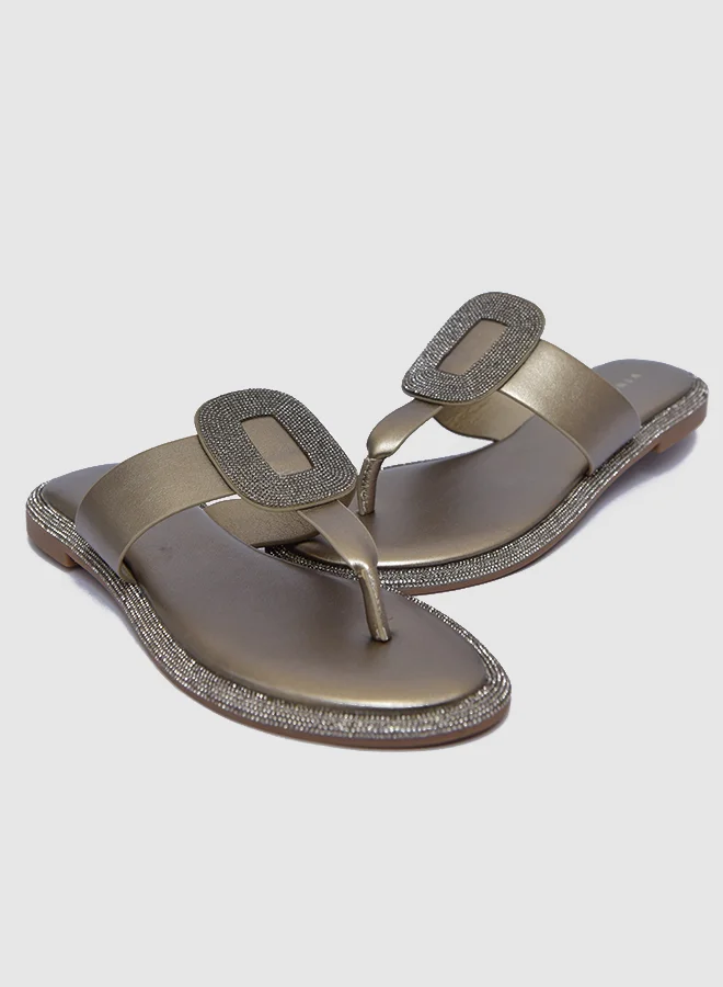 Vincci One Strap Low Heel Sandals