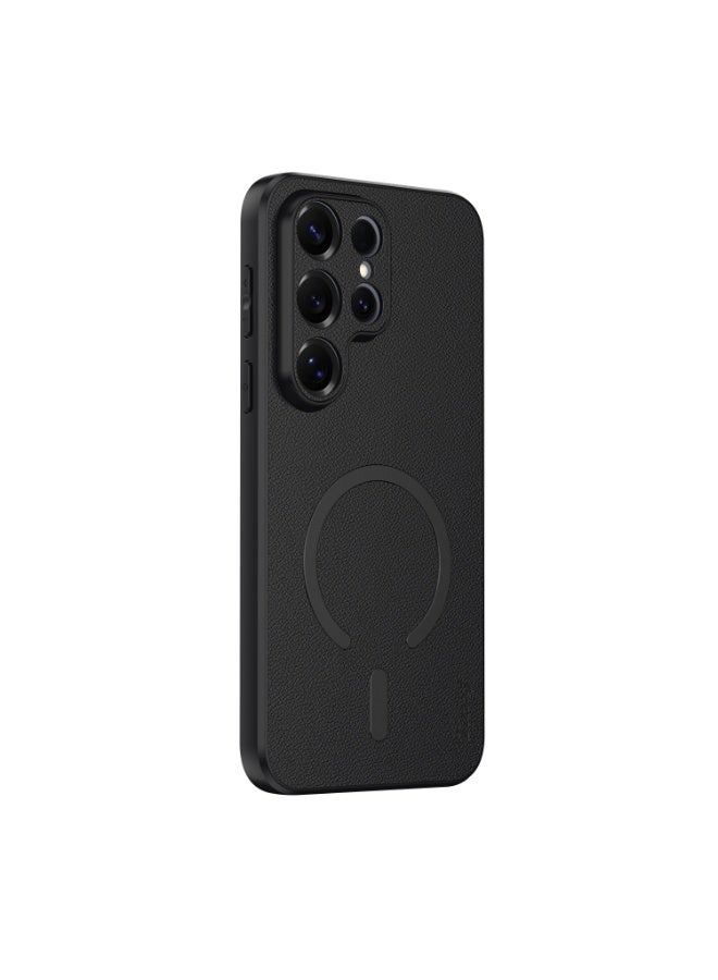 Phone Case for Samsung Galaxy S25 Ultra 5G Magnetic Shockproof Cover MagSafe  CompatibleBlack - Image 1