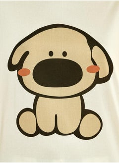 Take Two Puppy Print T-Shirt & Checked Pyjama Set  - Image 3