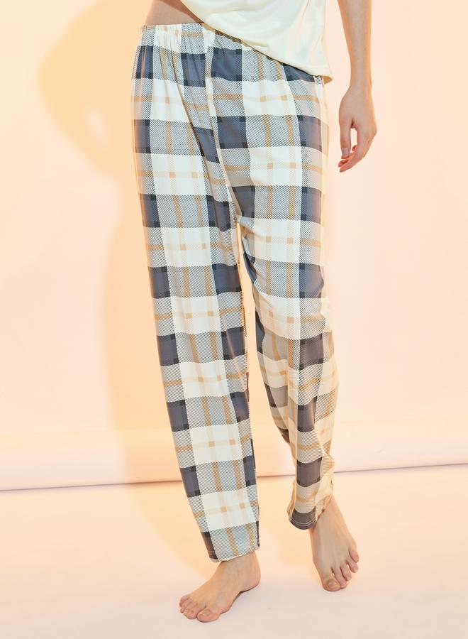 تايك تو طقم بيجاما بطبعة كلاب و كاروهات - Image 5