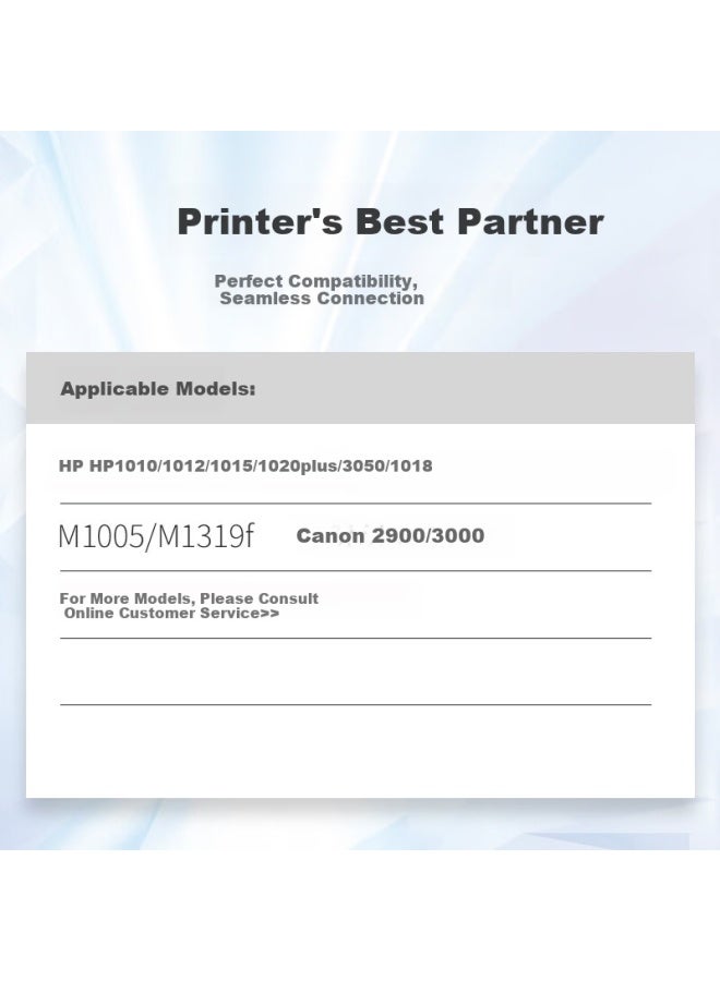 Yfhc Yangfan Naili Q2612a Compatible Hp 12a Toner Cartridge For Hp 1020 1010 1018 Q2612a Hp M1005 Crg303 Canon Lbp2900 L11121e 3000 Toner Cartridge Network Version - Image 2