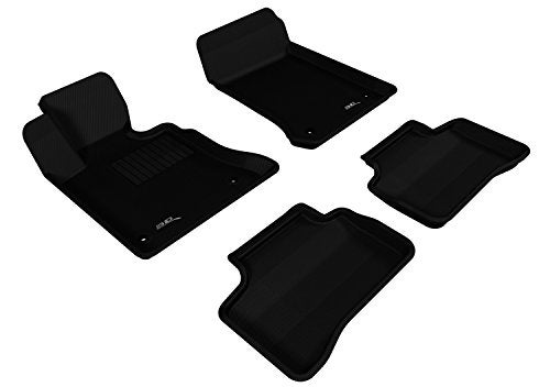 3D MAXpider Custom Fit Kagu Floor Mat Black Compatible with MercedesBenz GLK 350 X204 20132015 Full Set