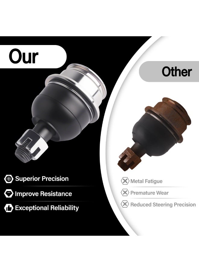 Generic Pair Ball Joint Front Up and Down Lower Suspension Ball Joint Compatible with 2008-2019 Toyota Hilux Fortuner Innova Replace 43330-09510 43310-09015  - Image 4