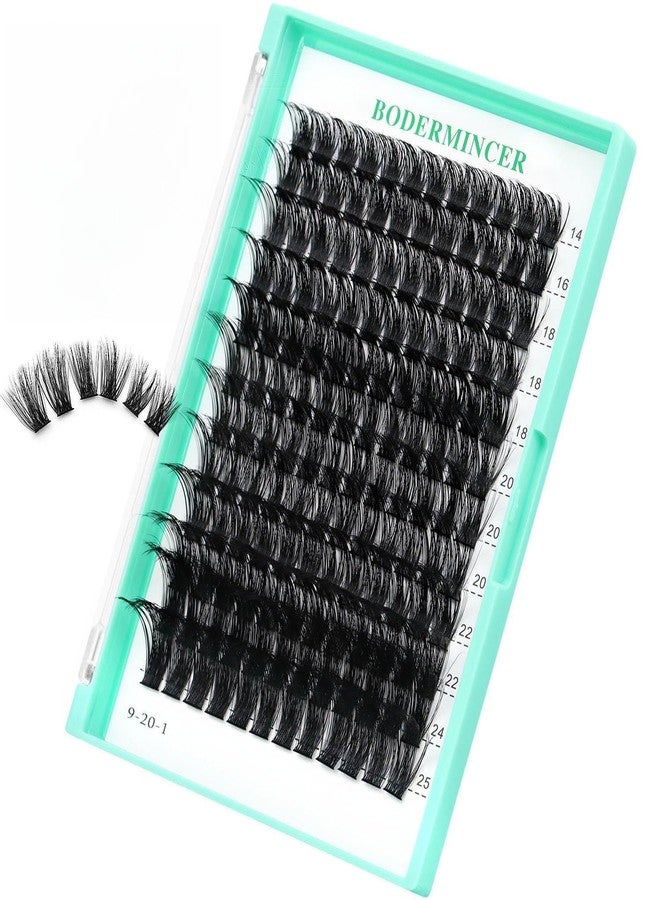 Bodermincer Lash Clusters D Curl Black/Brown/Colored Lashes 10-12-14/12-14-16/16-18-20mm Mixed Lash Clusters Kit For Beginner (M01# 14-25mm Mixed) - Image 1