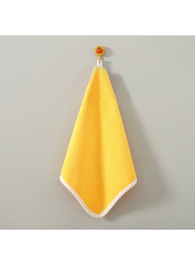 Hand Towel Can Be Hung Non-smelly Hand Gift Soft Absorbent Hand Cloth Coral Fleece Cute Cartoon Lollipop Towel