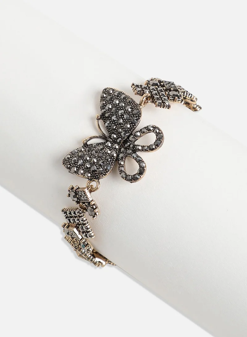 SOHI Bling Butterfly Artificial Bracelet Jewellery