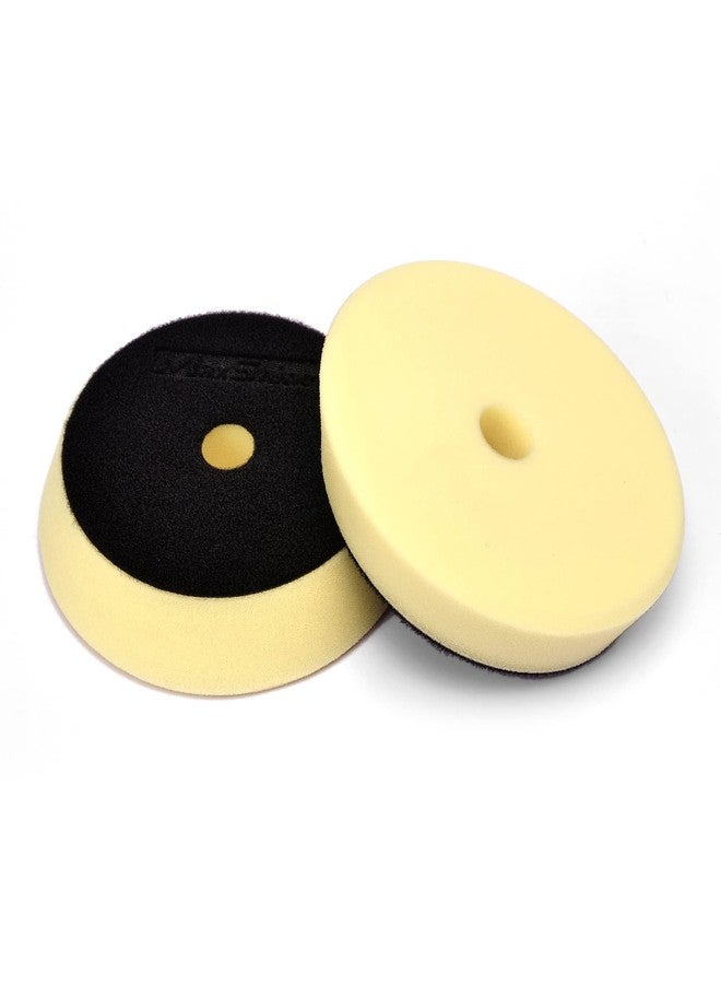 Maxshine 5.0 inches/130-155X30mm Yellow Foam Polishing Pad - Perfectly Used DA/RO Polisher for detailing - Image 1