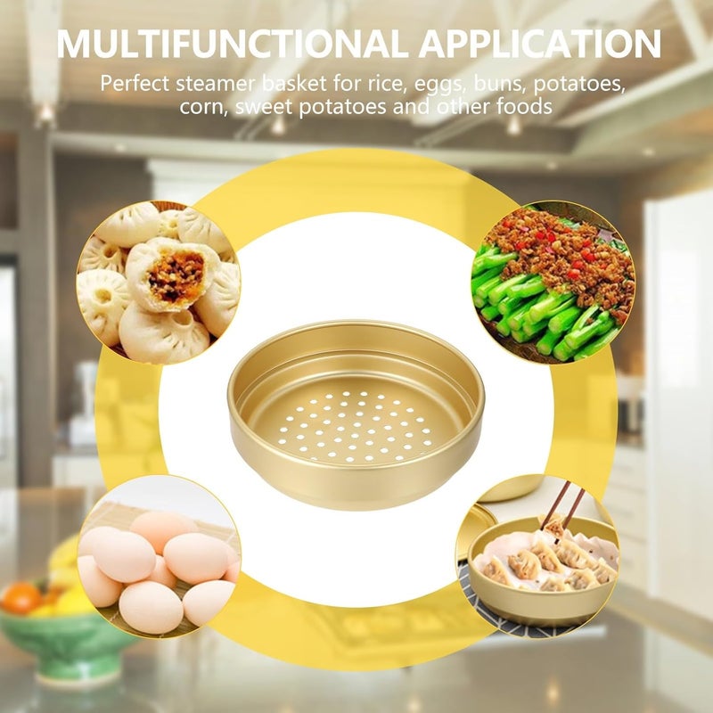 Aluminium Alloy Steamer Basket 7-inch round 18cm Thickened High Temperature Resistant Kitchen Food Steaming Rack for Home Cooking - Image 5