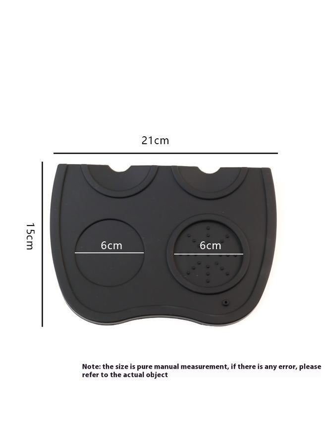 black Coffee Tamper Mat corner Silicone Non-Slip Press Base Waterproof Shock Absorption Rubber For Barista Work Surface Of Machine - Image 5