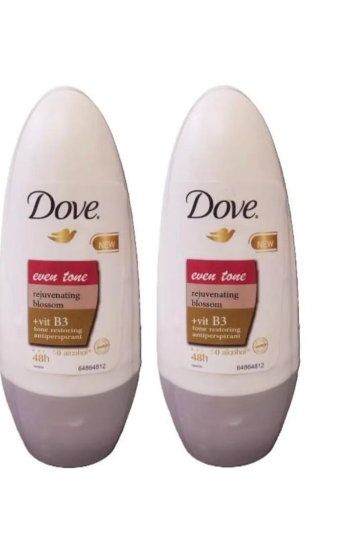 دوف عبوتين من مزيل عرق ببلية دوارة لتوحيد لون البشرة للنساء 50ملليلتر - Image 1