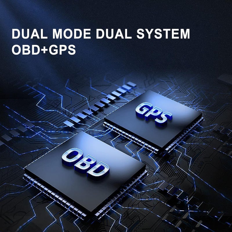 klarako عرض شاشة LCD الذكي OBD GPS بنظام مزدوج للسيارات - HUD محدث، إضاءة محيطة LED، شاشات متعددة، أكثر قابلية للتكيف، قيادة أكثر أمانًا مع 10 بروتوكولات OBD2 - Image 3