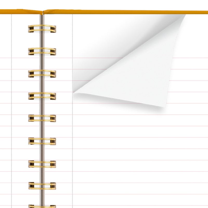 Cambridge Pen+Pillar Notebook, 2 Pack, Legal Ruled Paper, 5-3/4" x 8-1/4", 80 Sheets, Hardcover, Floral and Butterfly (PP12P-402) - Image 4