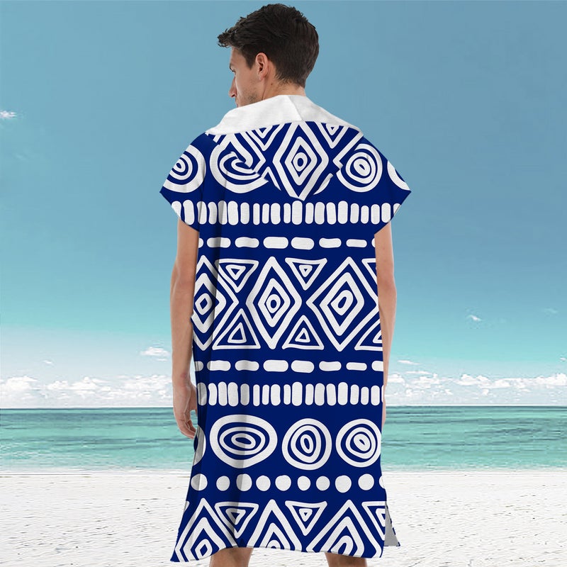 Selling Adult Parent-Child Hooded Bath Towel Microfiber Cloak Beach Quick-Drying Bathrobe Cloak Beach - Image 1