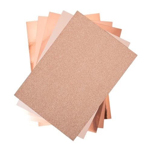 Sizzix Rose Gold, Surfacez, Surfaces-Opulent Cardstock, 8x11.5 inches, 50 Pack - Image 1