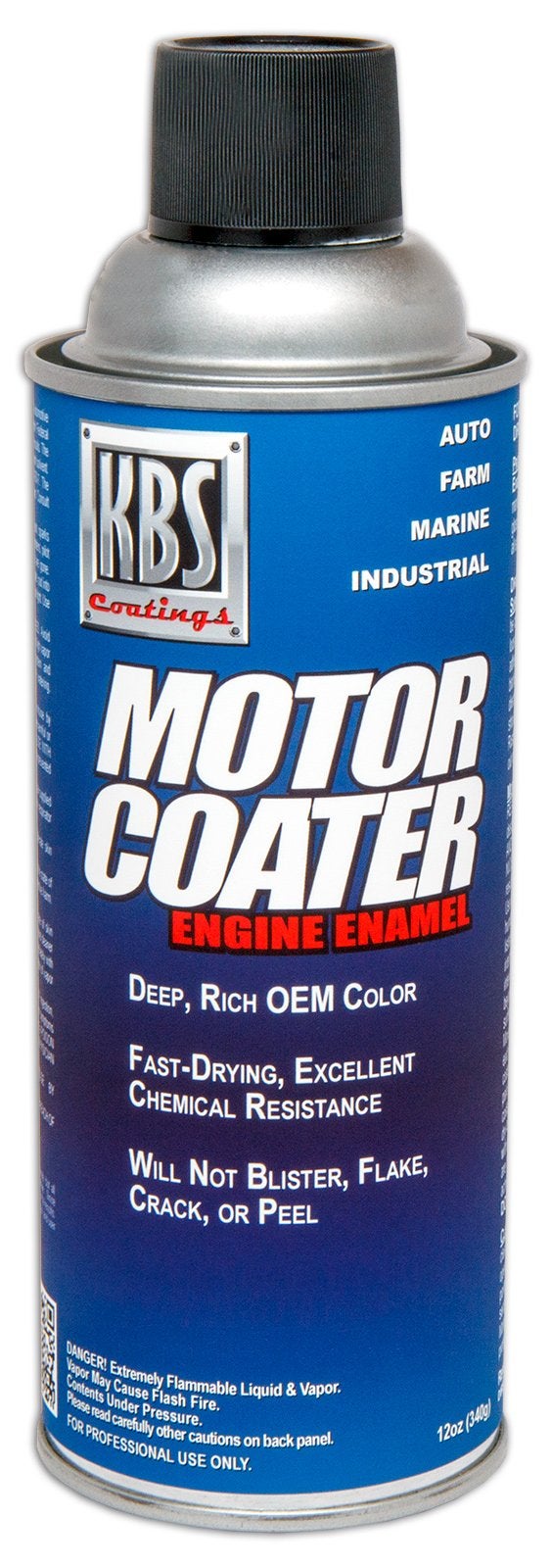 KBS Coatings 60111 Daytona Yellow Motor Coater Engine Paint - 12 fl. oz. - Image 1