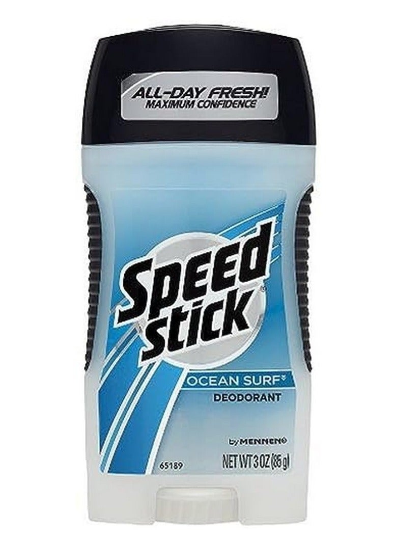 Speed Stick Deodorant, Ocean Surf, 3 Ounce, (Pack of 6)