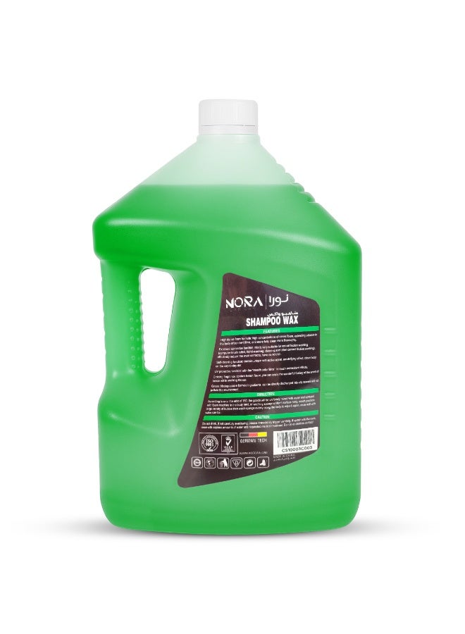 Nora 5L/500ml Car Shampoo Wax – Ultra Shine Wash & Wax, Dual Action Cleaning & Protection, Thick Foaming, pH Balanced, Colour Safe, Gentle on All Car Surfaces, Suitable for Bucket, Machine & Foam Wash N-273, N-204 - Image 4