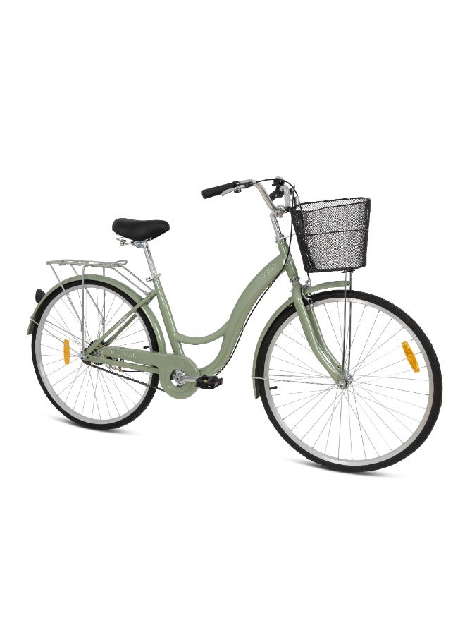 MOGOO Brooklyn 24-Inch Cruiser Bike | 24-Inch Wheel Size | Adjustable Seat | For Women | Light Green Color - Image 2