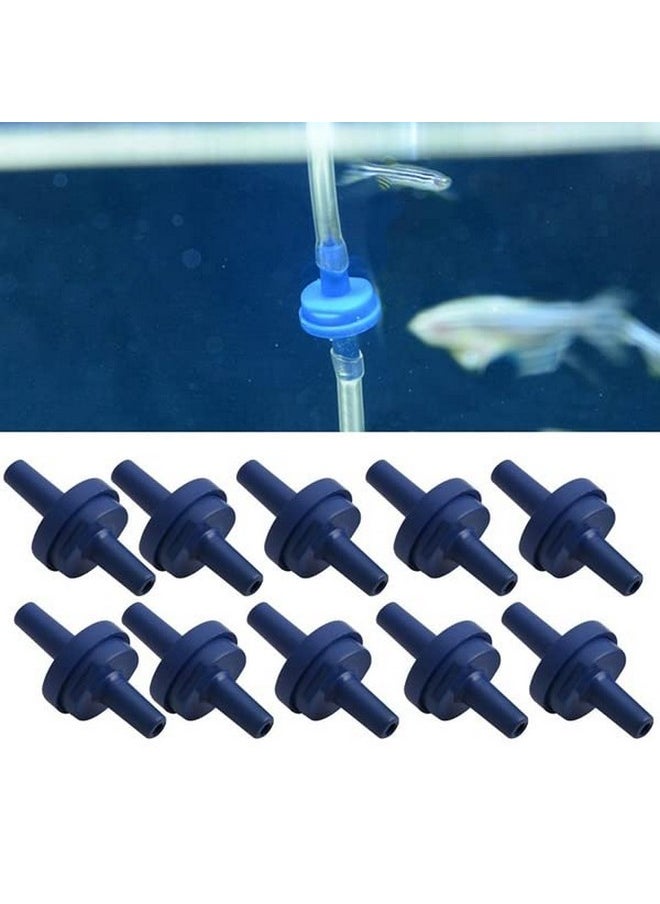 VAYINATO VAYINATO® Aquarium Air Pump Check Valve One Way, 10 Pcs - Fish Tank Non-Return Valve Plastic Accessories (Blue) by Petzlifeworld  - Image 2