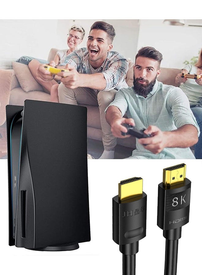 8k 144Hz HDMI Cable 1m, 2.1 Ultra HD High Speed 48Gbps Cord, Dolby Vision Gold Plated Cord Ideal for HDTV, PC, Projector, Large Displays, PS5, PS4, X-Box, Blu-ray Projector, Monitor - Image 4