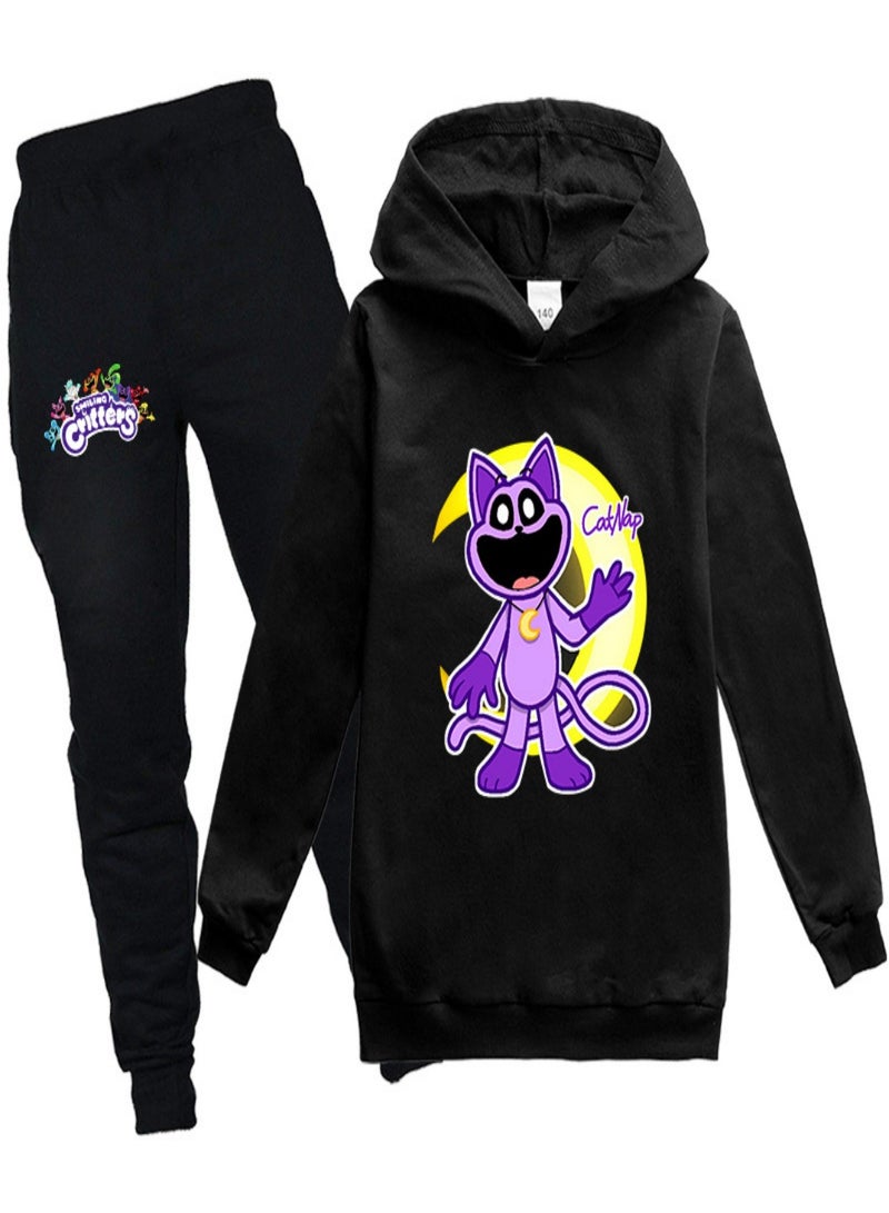 smiling critters Unisex long Sleeve Stylish Top hoodie cotton sweatshirts for Boys Girls Kid Children - Image 1
