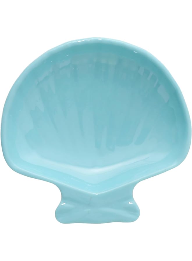 Moments Fan Shape Small Plate, Tiffany Blue - Image 1