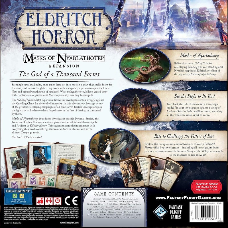 Asmodee Eldritch Horror - Exp 08: Masks of Nyarlathotep Board & Card Games - Image 3