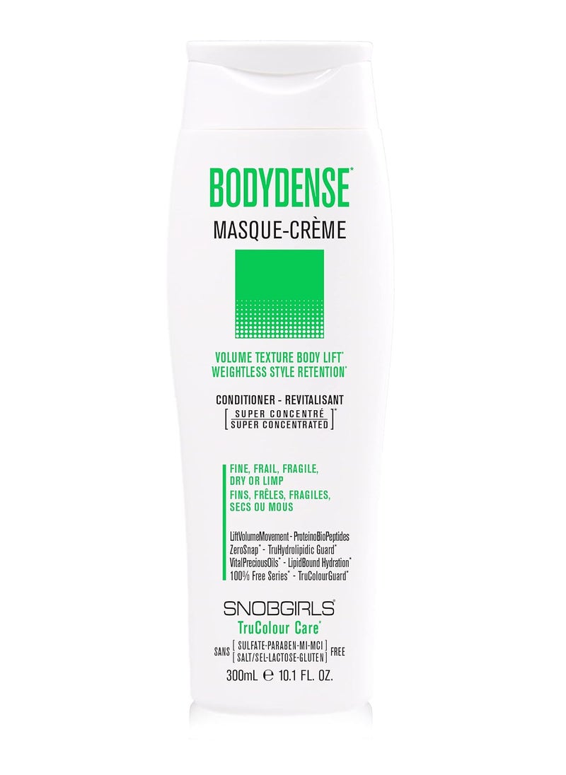SNOBGIRLS BODYDENSE Vegan Plumping  Hydrating Volumizing Conditioner 1 Minute Hair Mask Volume Texture Body Lift Weightless Volume for Fine Dull Dry Hair 