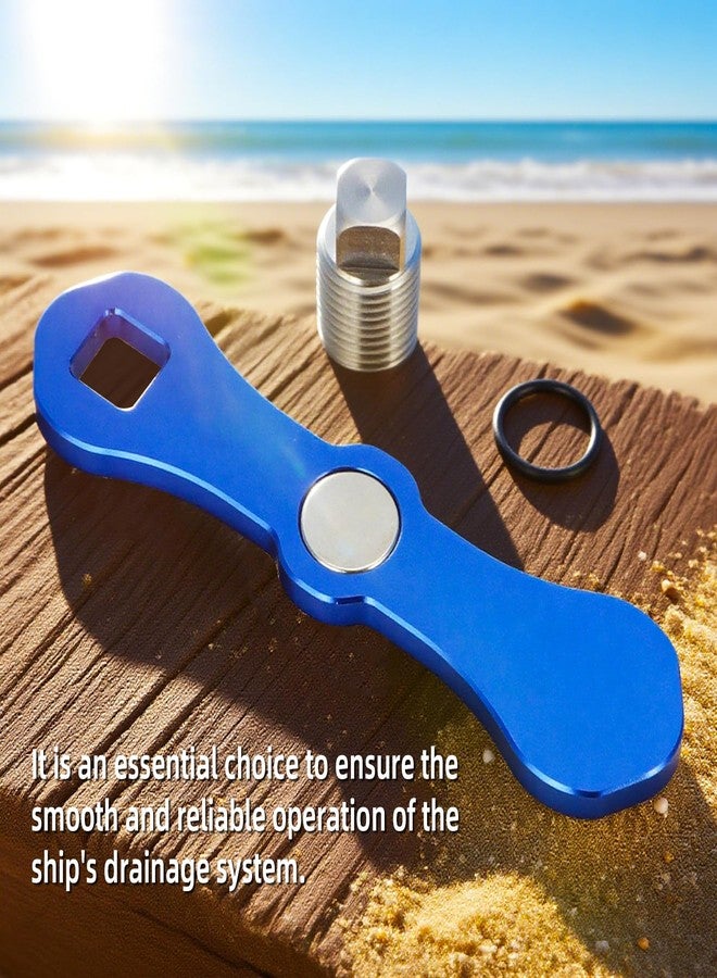 WIKIBB Boat Drain Plug Wrench Kit Compatible with 1/2”NPT Plug, Aluminum Repair Wrench Tool for 1/2”NPT - Image 5