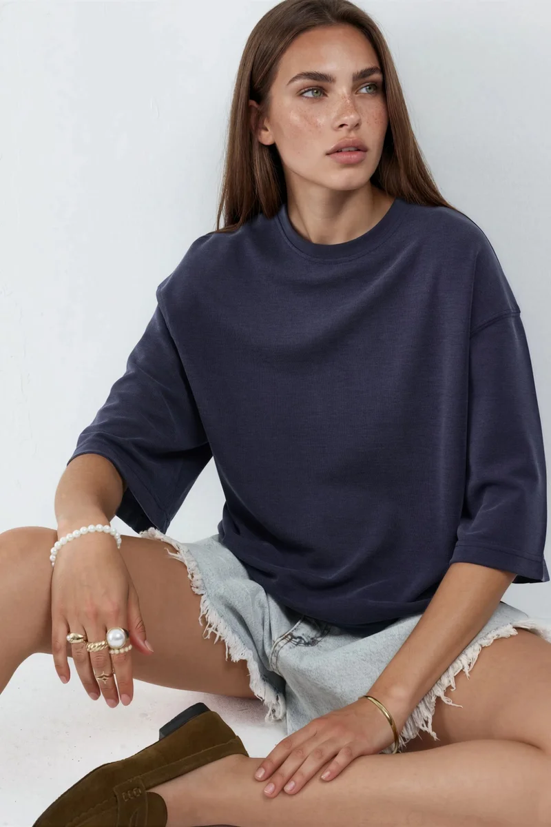 Busem BUSEM Oversized Crew Neck Tee